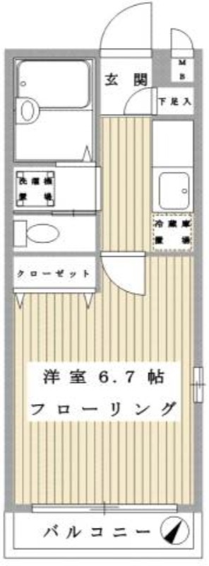 クレール淵野辺の間取り写真