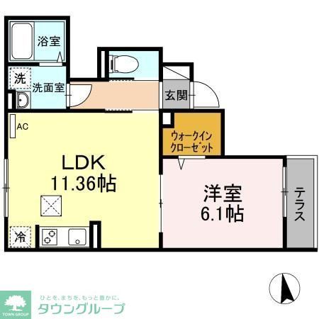 アナシエ和泉Bの間取り写真