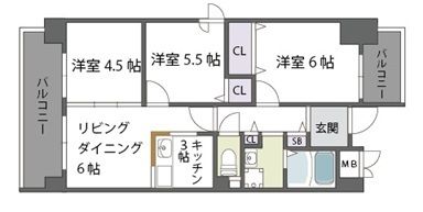 ハーヴィス・カエロンの間取り写真