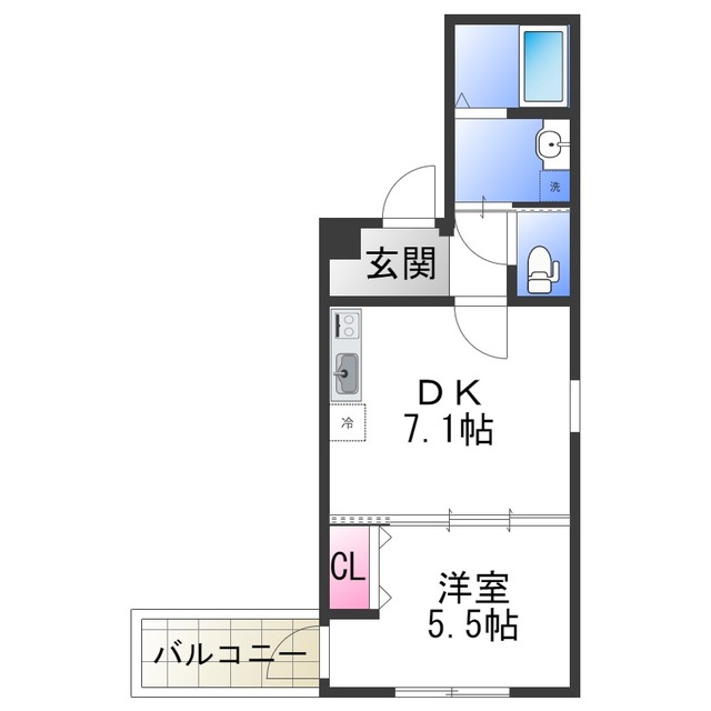 エアリーメゾンcubeの間取り写真