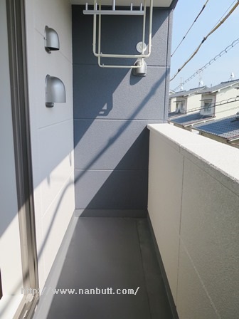 バルコニー　南向きのバルコニー