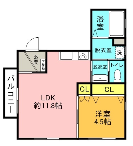 Villa島本駅前の間取り