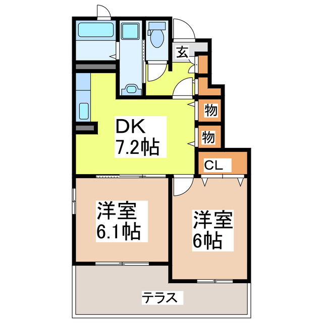 ゆいっと・グランデIIの間取り