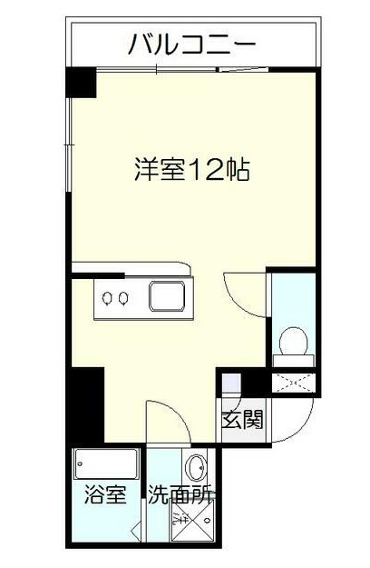 鹿児島市真砂本町のマンションの間取り