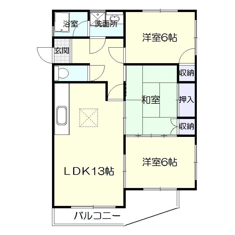 ☆第１梶原ハイツ☆の間取り