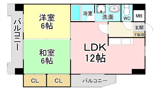 アルシュ北方の間取り