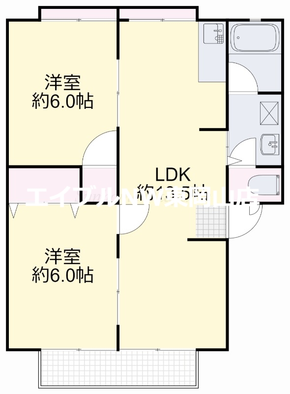 コーポ赤坂の間取り