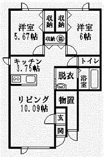 Ｉアンジュの間取り