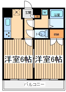 神奈川県座間市相模が丘２（マンション）の賃貸物件の間取り