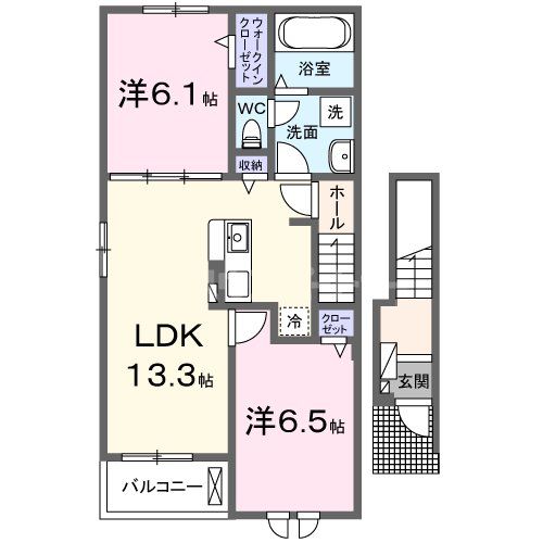 メゾンサンパティークIIIの間取り