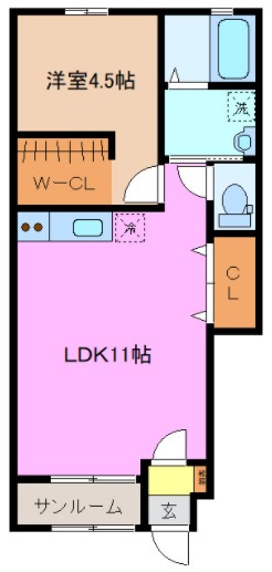 コンフォール大谷の間取り