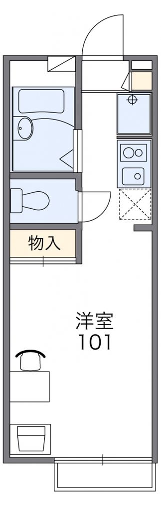 鎌倉市極楽寺のアパートの間取り