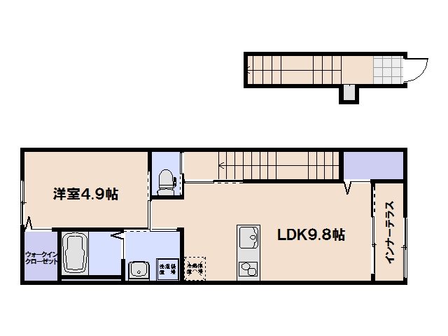 FLATSTELLAR隅の浜の間取り