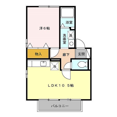 ガーデンコートAの間取り