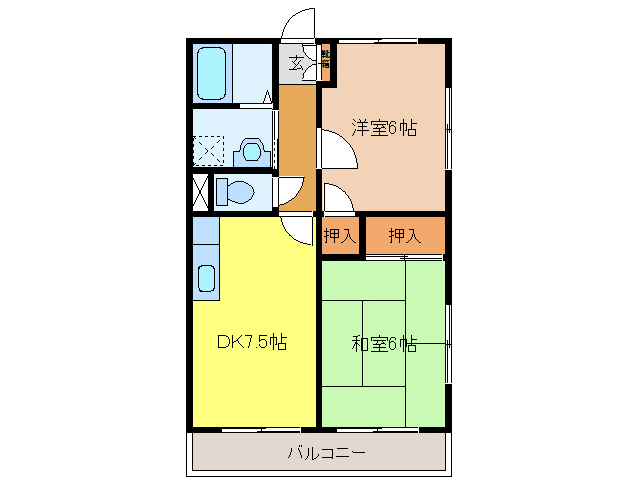 コンフォートメイの間取り