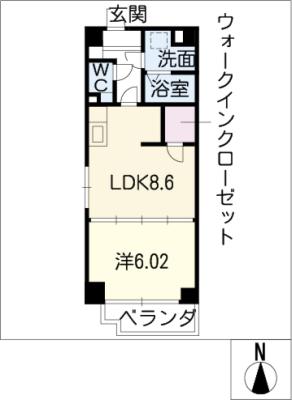 Ｓ－ＦＯＲＴ津新町の間取り