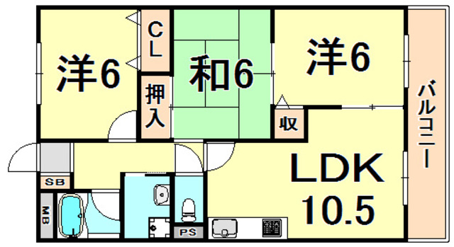 フローリーハイツIIの間取り