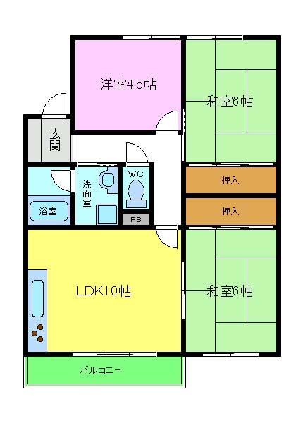 カルムハイツ千代田の間取り