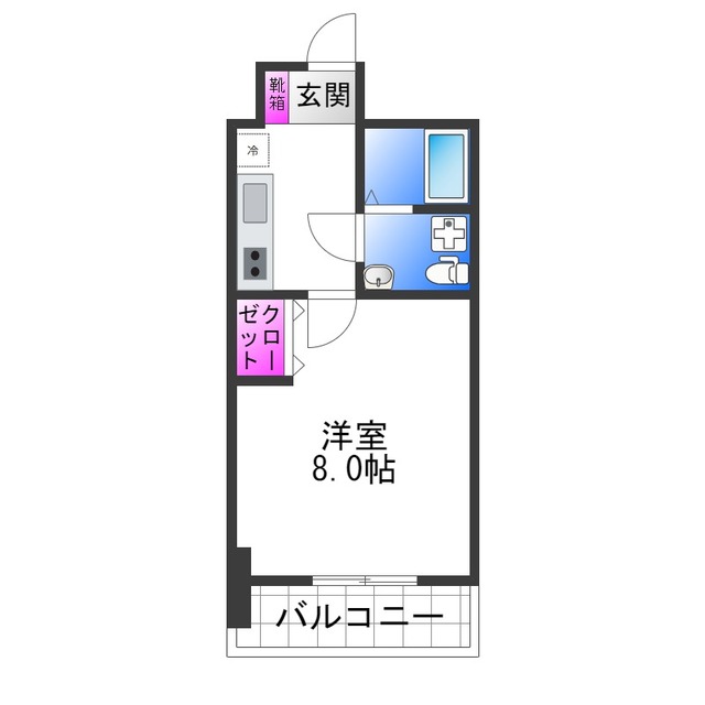 セレニテ桜川駅前プリエの間取り