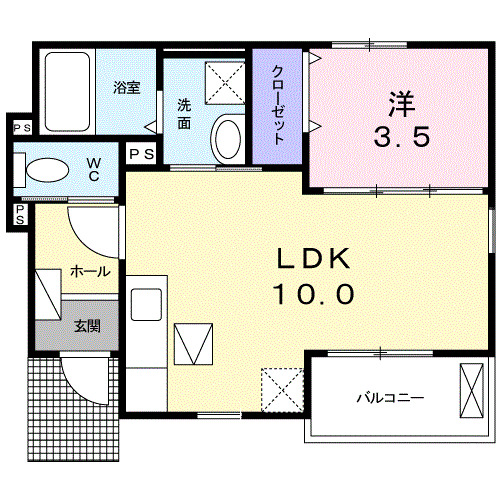 ファミリーカツマタIIの間取り