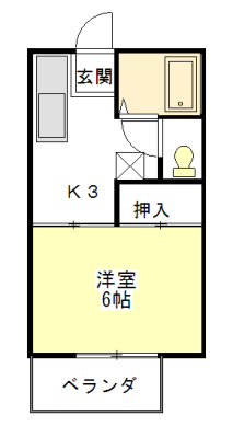 【ドミトリー小川９３の間取り】