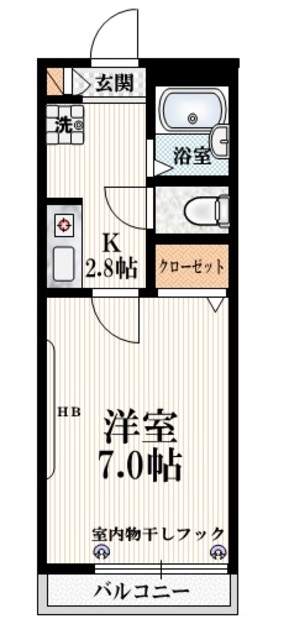 豊島区目白のマンションの間取り