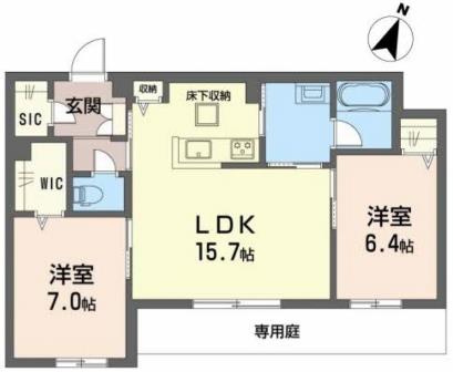 エクセレントガーデンヒルズA棟の間取り