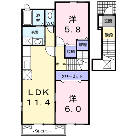 フェアリーライフIの間取り