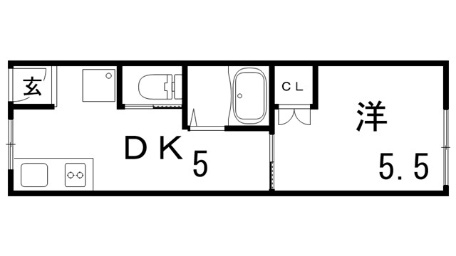 西原コーポの間取り