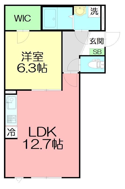 クレシア伊勢原の間取り