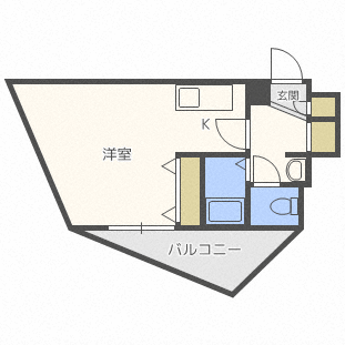 札幌市北区北三十四条西のマンションの間取り