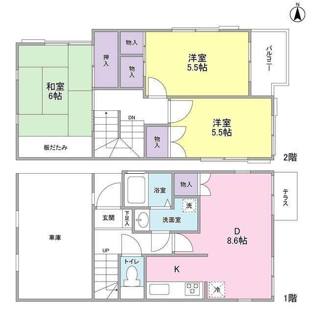 【フェリースＳＥＹＡ　ＢＣＤ棟の間取り】