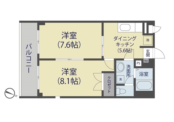 アンプルールフレアの間取り