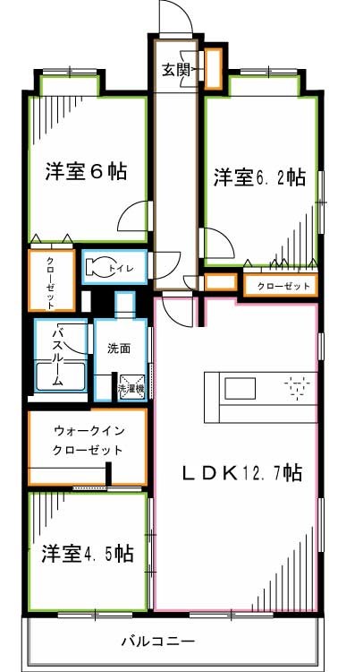 ENSEMBLE OGIKUBO（アンサンブルオギクボ）の間取り