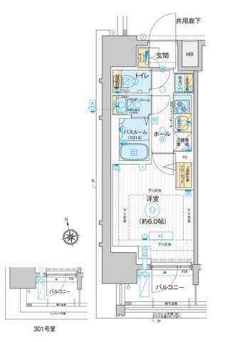 ディームス品川南大井の間取り