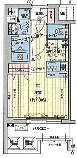 プレサンス鶴舞公園ウィズの間取り