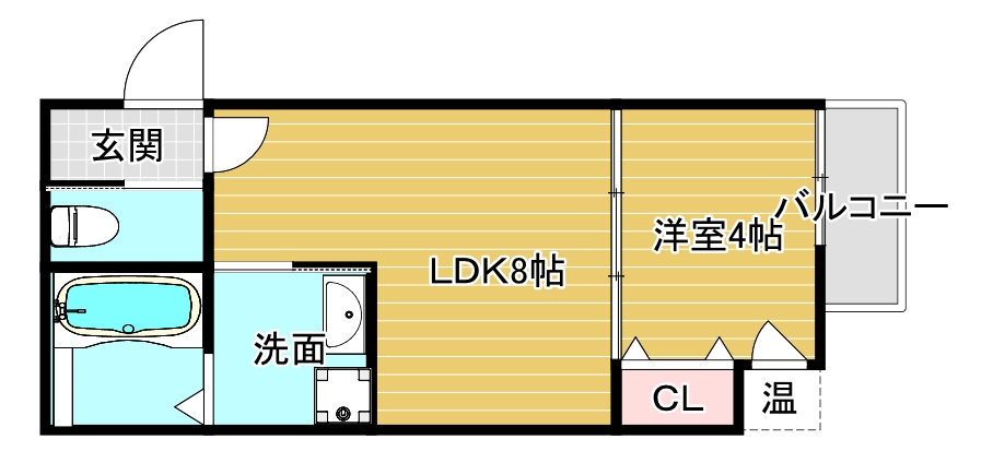 堺市堺区桜之町東のアパートの間取り