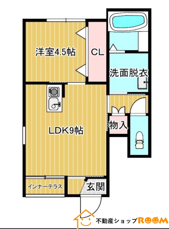 みやま市瀬高町上庄のアパートの間取り