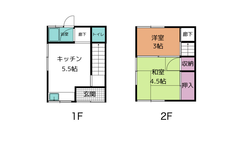 小森アパートの間取り