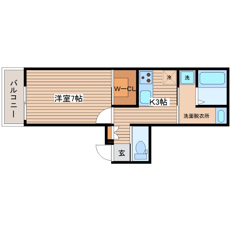 広島市中区舟入川口町のマンションの間取り