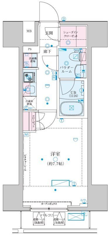 GENOVIA川崎VIIの間取り