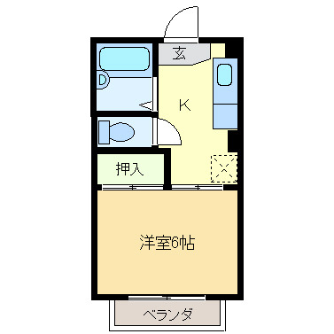 タウニィオーツ　パート１の間取り