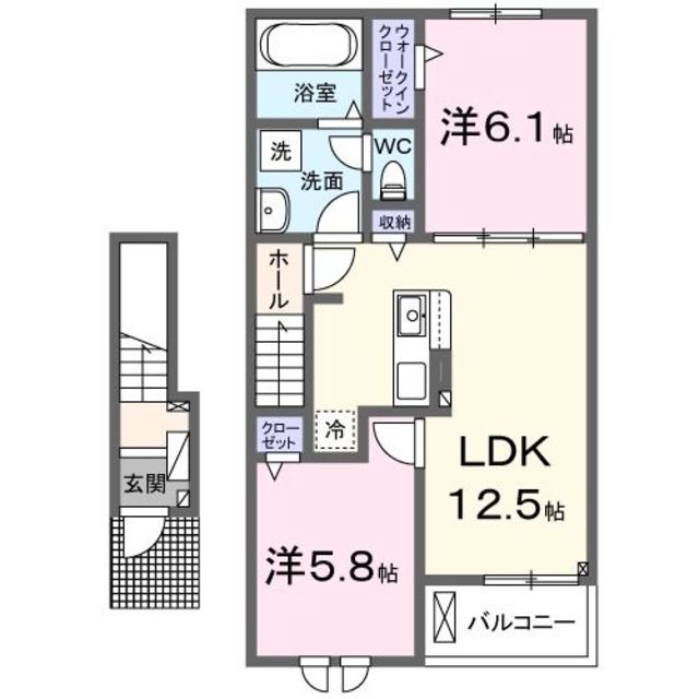 ユニゾン　ＫIの間取り