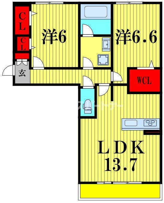 （仮称）D-ROOM豊四季の間取り