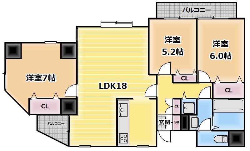 ウィンベルディエット小岩の間取り