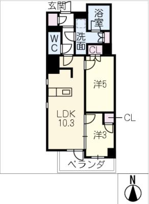 ＧＲＡＮＰＡＳＥＯ名古屋伏見の間取り