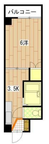 広島市西区小河内町のマンションの間取り