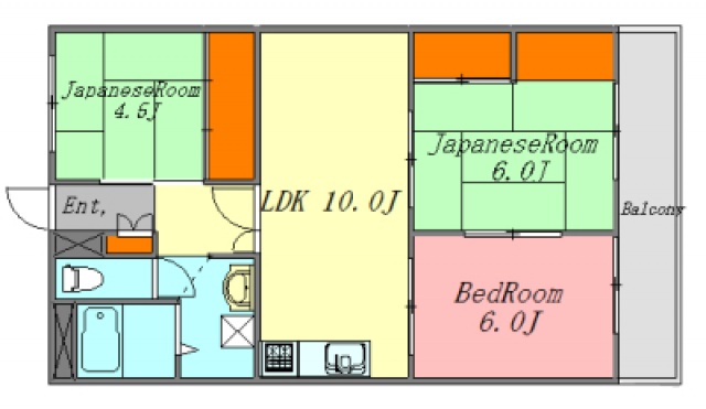 広島市佐伯区海老園のマンションの間取り