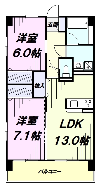 リリーヴィレッジＧＲＡＣＥの間取り