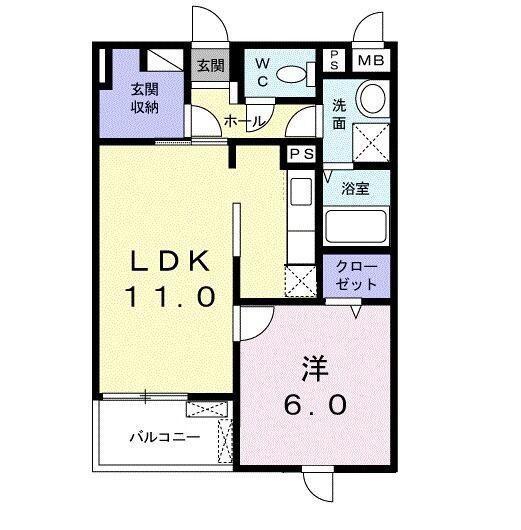 川崎市幸区南加瀬のマンションの間取り